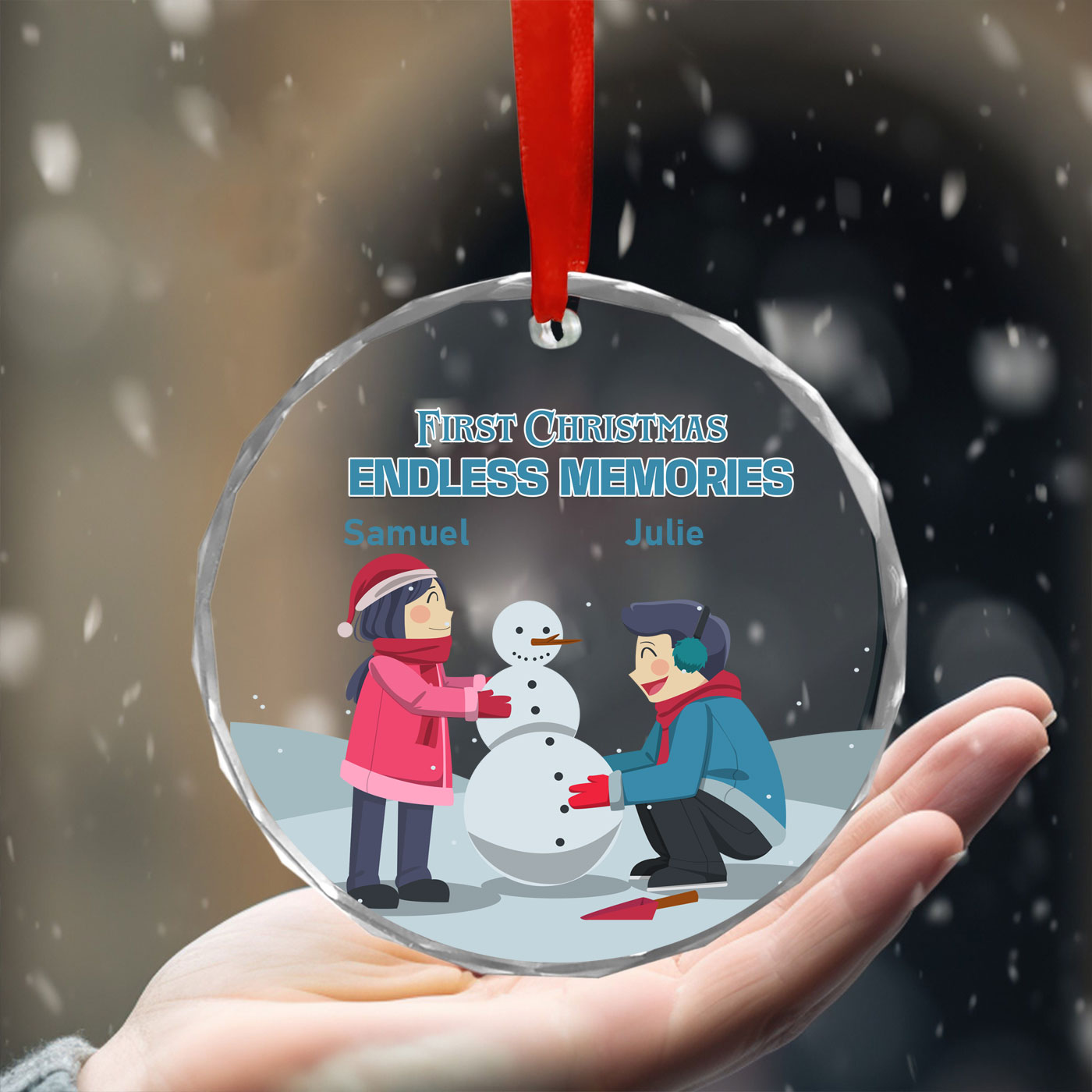 First Christmas, Endless Memories | Cherish the Magic of New Traditions | Glass Ornament